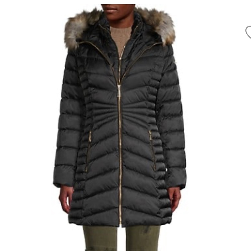 Laundry by Shelli Segal
Faux Fur-Trim Longline Puffer Jacket